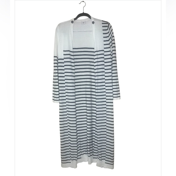 Cabi 5141 Victory Cardigan Sweater Long Striped Knit
Maxi Duster Size Small - Picture 3 of 7
